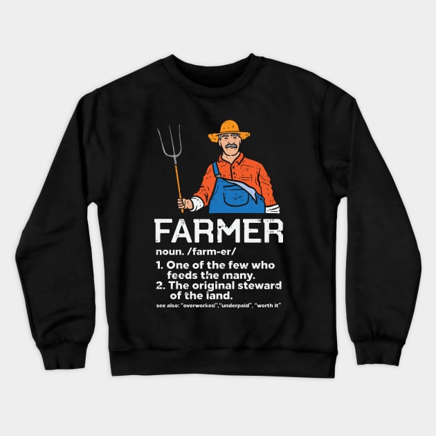 Farmer definition Crewneck Sweatshirt by maxdax